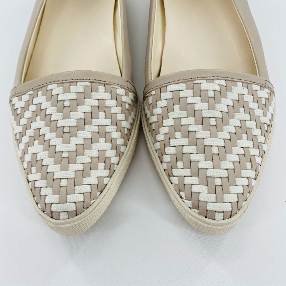 AERIN Daniela Woven Leather Pointed toe Flats - Picture 4 of 10
